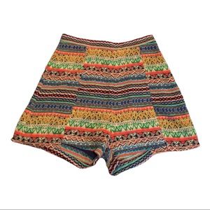 NWT Dance and Marvel high waisted patterned shorts high waist small boho baddie
